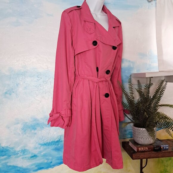 Gap women's hot pink pea coat, size M - Picture 1 of 8
